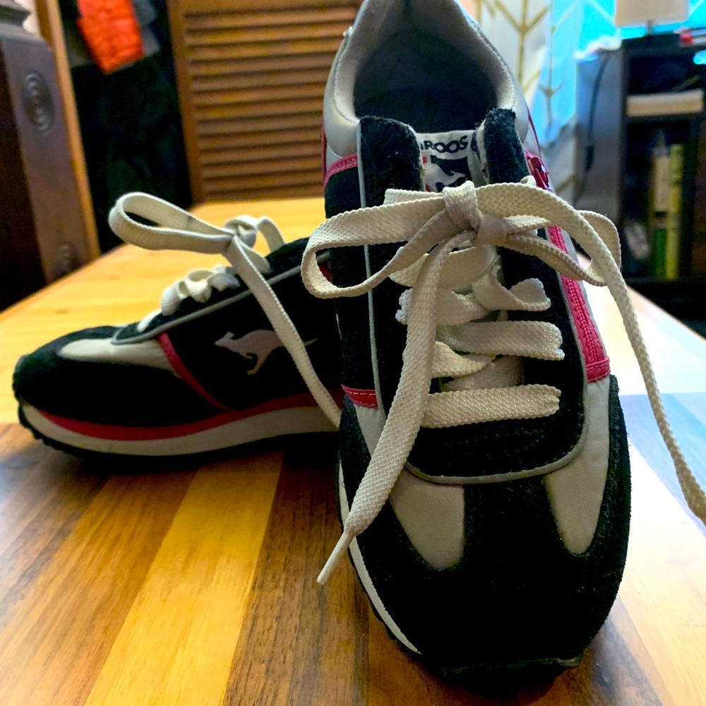 Vintage KangaROOS sneakers - pink, gray and black